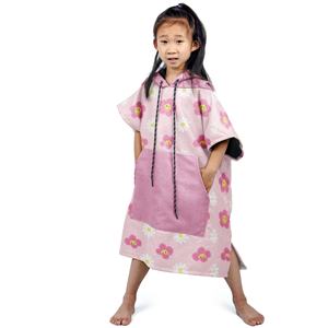 Vente en gros <span class=keywords><strong>de</strong></span> poncho à capuche personnalisé en microfibre pour enfants serviette <span class=keywords><strong>de</strong></span> plage et <span class=keywords><strong>de</strong></span> surf à langer à séchage rapide et compressée pour la salle <span class=keywords><strong>de</strong></span> bain extérieure - Product Image 4
