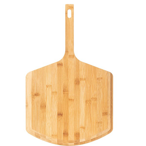 Pelle à pizza en bambou, planche à pizza en bois pour la cuisson au four avec poignée, lavage à la main uniquement - Product Image 5