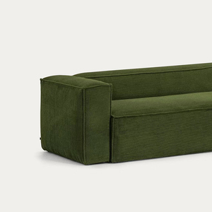 Meubles de jardin modernes de couleur verte canapés extérieurs en éponge de densité élevée en tissu imperméable - Product Image 4
