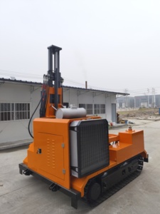 Perforadora Solar Montada sobre Orugas de Alta Calidad con Bomba de Motor de 75KW, Exportada a Múltiples Países para Plantas de Energía Fotovoltaica - Product Image 6