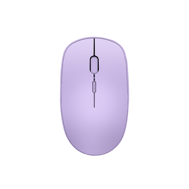 MW-041 2.4GHz Wireless Optical Mouse 4 Buttons Purple USB Interface AA Battery Powered Comfortable for Office Business Use Stock