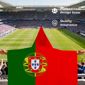 Capa con Capucha con la Bandera de Portugal de 3x5 Pies, Bandeira De Portugal para la Celebración del Día de Portugal y Aficionados al Fútbol - Product Image 5