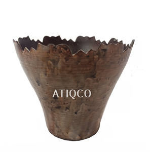 Pilier votif en fer antique en cuivre indien Supports votifs en fer de qualité supérieure Porte-bougies vintage Bougie votive de haute qualité - Product Image 4