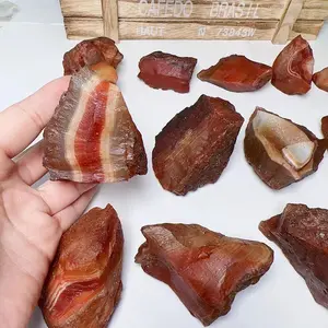 Wholesale Raw Sardonyx Agate Crystal Rough Stone Natural Unpolished Sardonyx Agate Healing Specimen Crystal For Decoration