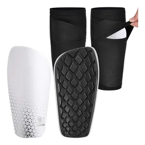 Custom Adult Youth Leg Protector Shin Pads Football Compression Shin Guards Soccer For Sublimation Soccer Shin Guards