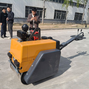 Rodillo Vibratorio Manual BM60F de Doble Tambor, Compactador de Carreteras de Diésel y Gasolina, Máquina Pavimentadora de Asfalto - Product Image 2