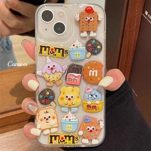 Funda para Teléfono Móvil con Diseño de Galletas, Helados y Chocolates, Estilo Coreano, para iPhone 16 Pro Max - Product Image 1
