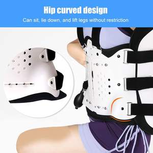 Attelle de fixation thoracolombaire pour la récupération des fractures compressives avec sangles réglables et boucles métalliques, orthèse de soutien de la colonne vertébrale - Product Image 3