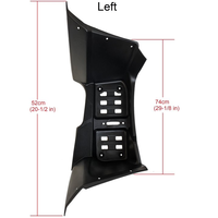 Repose-pieds gauche ou droit pour Linhai ATV 300-3D, ATV 300-D EFI T3b, ATV 300-D T3b, ATV 400-2D OEM 25071 25072