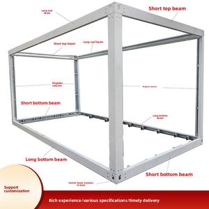 현대 컨테이너 이동식 주택 20ft 호텔 유리 커튼 벽 사용 임시 이동식 건설 현장 숙박 시설 - Product Image 4