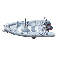 Bateau pneumatique rigide Deluxe RIB 580F pour la pêche en mer et les loisirs nautiques