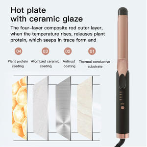 Máy làm xoăn tóc bằng gốm PTC 33mm kiểu mới Tiktok, tạo ion âm, hiển thị nhiệt độ LED, dùng cho gia đình và khách sạn - Product Image 6