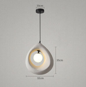 Zeal Lighting Modern Kitchen Island White Nordic Wabi Sabi Lámpara colgante Cocina bar Comedor Candelabro - Product Image 5