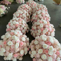 YB001 fleurs et plantes décoratives centres de Table d'événement de mariage boule de fleur en soie artificielle décorations de mariage fournitures