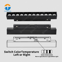 Sistem Lampu Track Magnetik LED CCT yang Dapat Diatur, Dapat Diredupkan, dan Dikendalikan melalui WiFi 2.4G Smart Tuya Zigbee