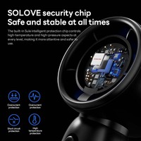 SOLOVE 2024 cadeau d'été USB Mini Turbo ventilateur pratique batterie externe 100 vitesses ventilateurs portables électriques de haute qualité