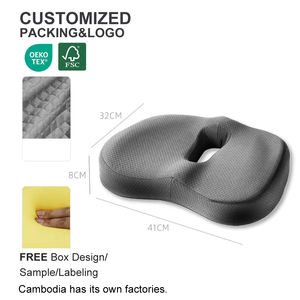 Stadium Seat <strong>Cushion</strong> Memory Foam Orthopedic Ergonomic <strong>for</strong> Car <strong>Wheelchair</strong> Boat Airplane Outdoor <strong>Pressure</strong> Relief Lumbar Support - Product Image 1