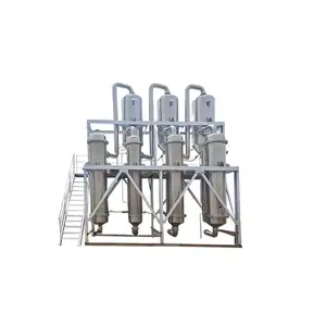 Multi Steam Heating Tomato Paste Honey Fruitjuice Vacuum Concentrator Evaporator With Scraper Mixer Tank