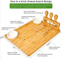 Planche à fromage pliable en stock, plateau de charcuterie portable pour fruits, pain, aliments cuits et beurre, planche de service et de découpe en bois