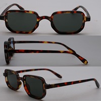 Offre Spéciale personnalisable carré petit cadre lunettes de soleil UV400 lentilles colorées accessoires de plage à la mode pour l'extérieur en gros