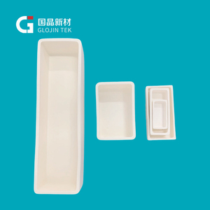 Alumina sứ thuyền hình chữ nhật alumina thuyền alumina gốm thuyền cho TGA - Product Image 1
