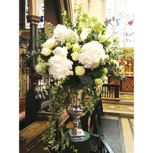 Jardinière d'urnes en aluminium 2025 Centres de table de mariage Best-seller - Product Image 1