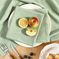 Essuie-tout en microfibre gaufrée personnalisé, super absorbant et à séchage rapide, pour le nettoyage de la cuisine domestique (vente en gros)