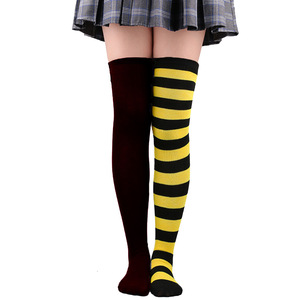 Donne adulte Halloween natale festa Cosplay colore che blocca le <span class=keywords><strong>calze</strong></span> AB <span class=keywords><strong>a</strong></span> <span class=keywords><strong>righe</strong></span> coscia alte <span class=keywords><strong>calze</strong></span> HCPS-013 - Product Image 5