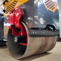 Compacteur routier hydraulique à double tambour compact et mini pour l'entretien des routes