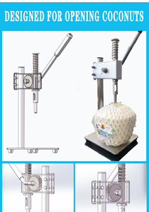 Abridor de coco joven de Metal profesional Abridor de coco tierno automático para uso doméstico para Harina de ajo de frutas y verduras - Product Image 4