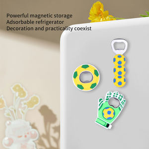 Nuevo Abridor de Botellas de Fútbol, Abridor de Cerveza de Metal y Silicona Duradero con Forma de Guante de Portero con Imán - Product Image 3