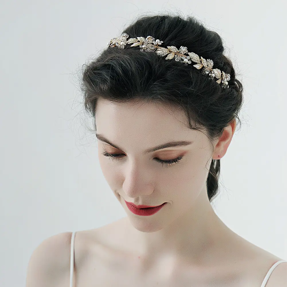 high Quality fashion bridal hair accessories Wedding Hairband Rhinestone Headband bridal jewelry
