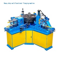 Centre d'usinage de bobine d'ourlet de poinçonnage d'acier inoxydable tdf machine automatique de forme de bride machine de formage rotative bride ronde
