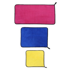 Toallas de limpieza para autos Jin Ao Coral Fleece de 30x40cm, absorbentes de doble cara para lavado y detallado de autos - Product Image 5