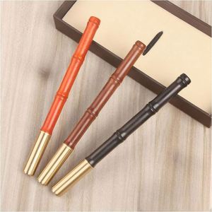 High Quality Luxury Heavy Gift Bamboo Shape <b>Pen</b> Ballpoint <b>Pen</b> Custom Promotion logo Bamboo Roller Ball <b>Pen</b> for Business Writing - Product Image 2