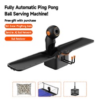 Robot de tennis de table professionnel PUSUN DORA PRO avec télécommande via application, machine d'entraînement automatique pour lancer des balles