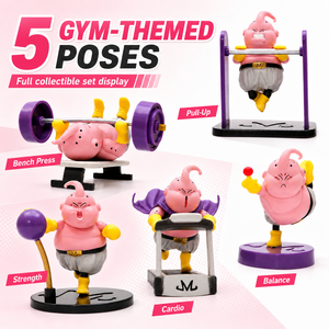 Set de 5 Figuras de Fitness <span class=keywords><strong>Buu</strong></span> en Todas sus Formas, GK <span class=keywords><strong>Majin</strong></span> <span class=keywords><strong>Buu</strong></span>, Muñeco de Juguete en Caja de Plástico y Pieza Decorativa - Product Image 2