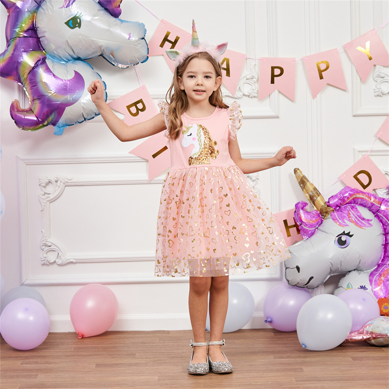 Hot Selling Baby Girls Sequins Princess Dress Unicorn Toddler Girl Party  Dress for 3-8 Years Girl| Alibaba.com