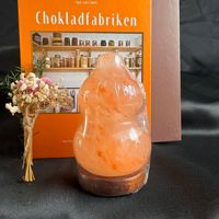 Lámpara de Noche USB de Piedra de Sal del Himalaya con Luz Cálida Colorida y Respiración, Lámpara de Escritorio para Computadora, Formas Cuadradas/Pirámide/Bola Redonda