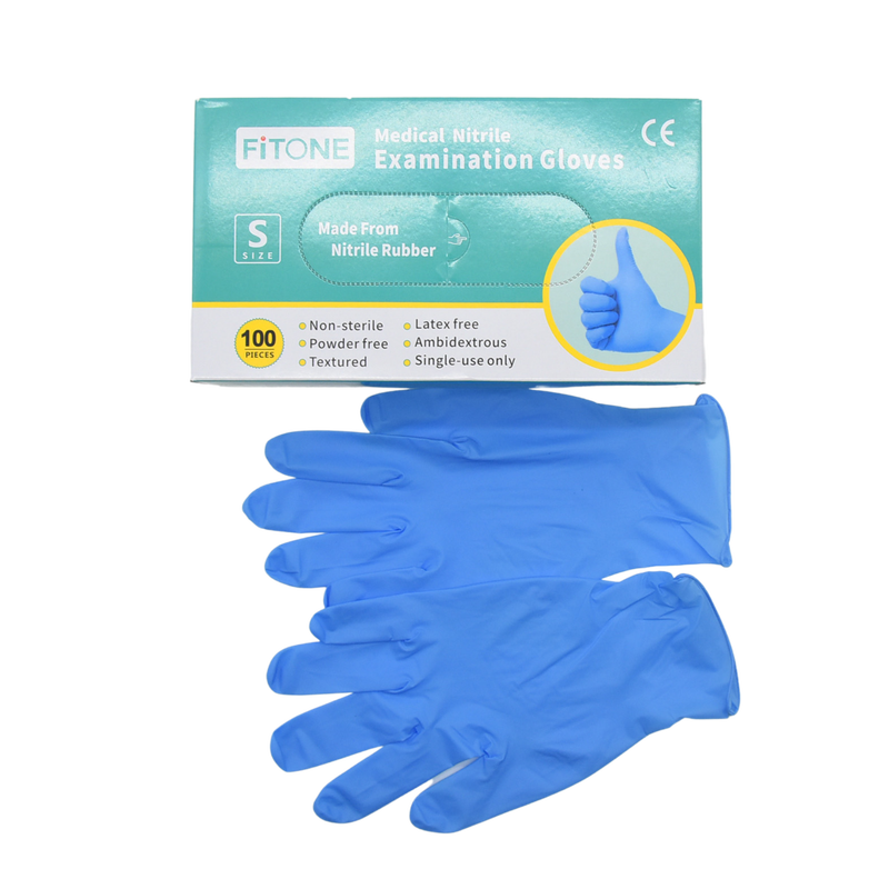 100 Pcs Boxes Black Nitrile Hybrid