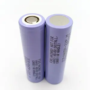 Baterai 3.7V 18650 2200mah 10A untuk Samsung- 22P baterai li-ion isi ulang sel otentik