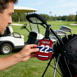 Étiquette de sac personnalisée sur mesure avec logo, <span class=keywords><strong>pas</strong></span> chère, pour le golf - Product Image 1