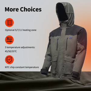 Sports <strong>Thin</strong> Smart Bluetooth <strong>Waterproof</strong> Electric Work Solar Winter Custom Heating <strong>Jacket</strong> for Men - Product Image 2