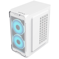 Boîtiers et tours d'ordinateur de jeu PC AntarcChill White Mid Tower, boîtier de bureau, gabinete, boîtier PC