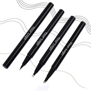 Delineador de Cejas Delgado de Marca Privada, 4 Puntas, Lápiz de Cejas Natural, Delineador de Cejas 3D, Lápiz de Cejas Líquido Impermeable de Larga Duración - Product Image 1