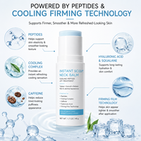 Crème raffermissante et hydratante pour le cou et le contour du visage, effet liftant instantané, anti-rides, au peptide rafraîchissant