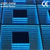 Vente directe d'usine, dalle de sol LED sans fil à induction magnétique, sol de danse LED 3D personnalisé