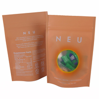 Logo personnalisé faible quantité minimale de commande numérique impression sachets en aluminium feuille zip verrouillage auto chaleur seal stand up alimentaire odeur preuve poche fermeture éclair mylar sac