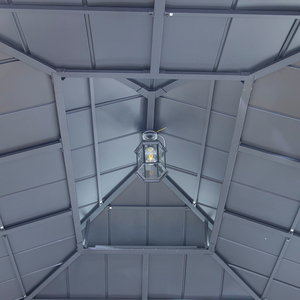 Gazebo extérieur de jardin extérieur de patio en bois de MIA avec le toit en métal - Product Image 4