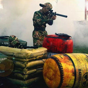 Caméra de tir à l'arc avec des armes à feu, ensemble d'éléments volants à Air gonflables, bon marché, boîte de voiture, Camouflage, briques mur gonflable, Paintball - Product Image 6